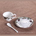 high quality ceramic coffee cup and saucer